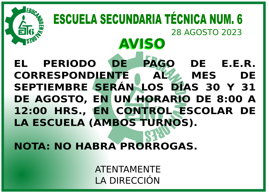 AVISO EXÁMENES EXTRAORDINARIOS DE REGULARIZACIÓN