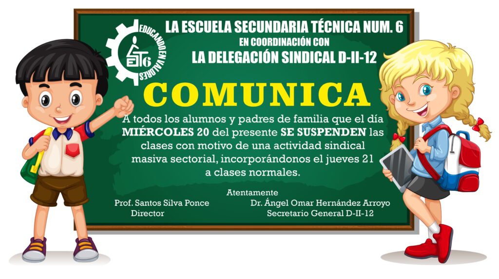 SE SUSPENDEN CLASES POR ACTIVIDAD SINDICAL