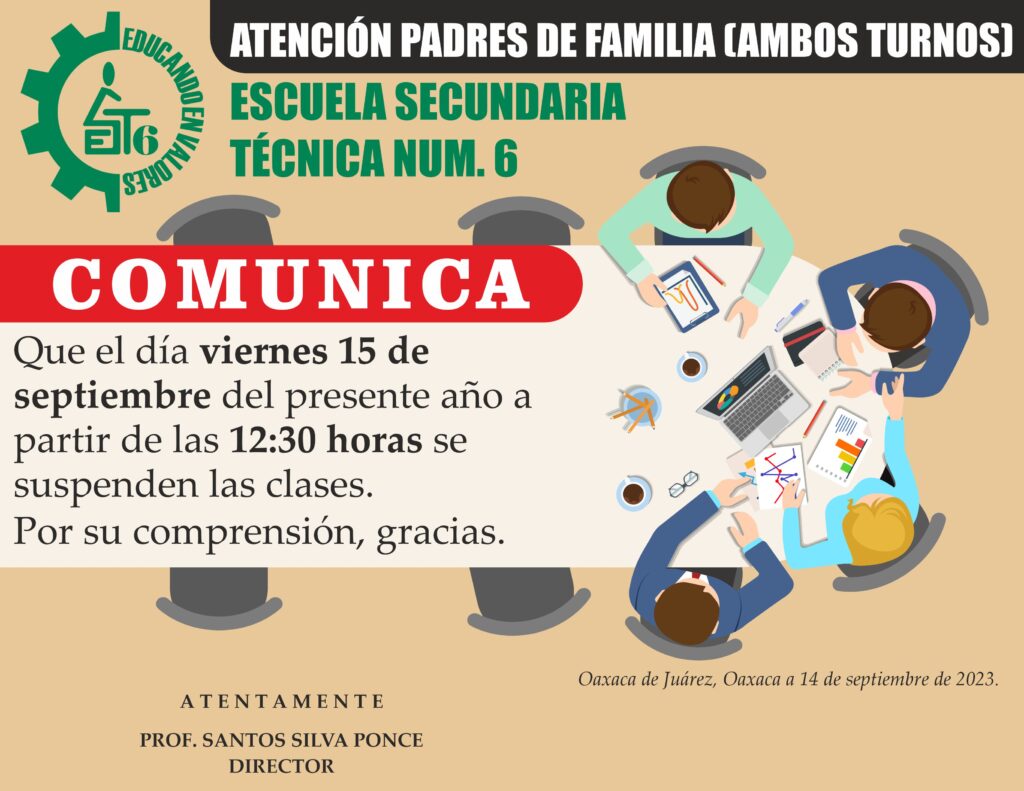 SE SUSPENDEN CLASES A PARTIR DE LAS 12:30 HORAS