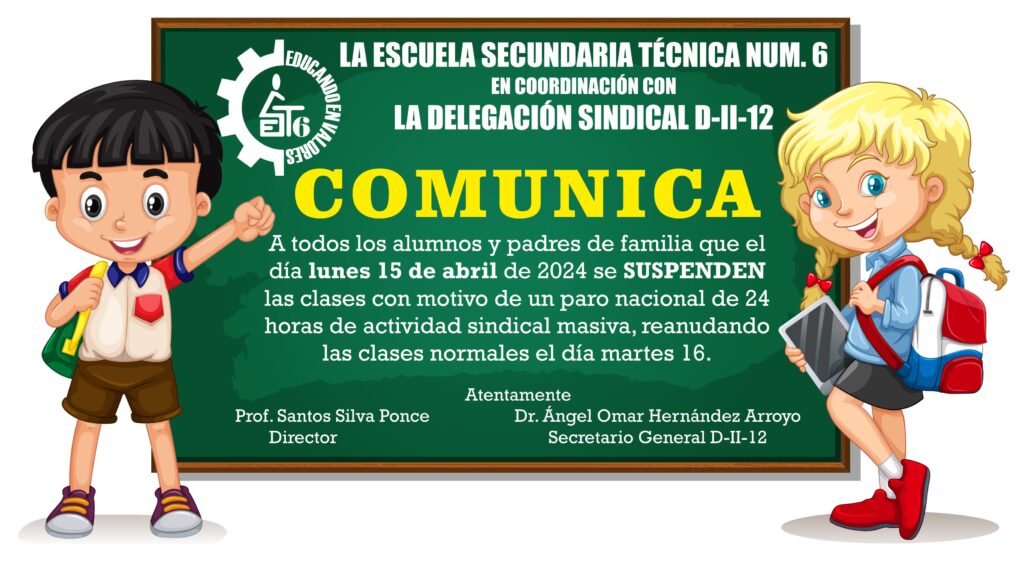 COMUNICADO DE SUSPENSIÓN DE CLASES