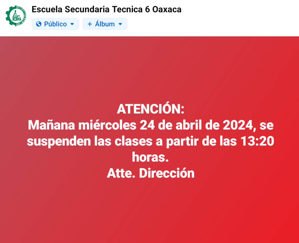 SUSPENSIÓN DE CLASES